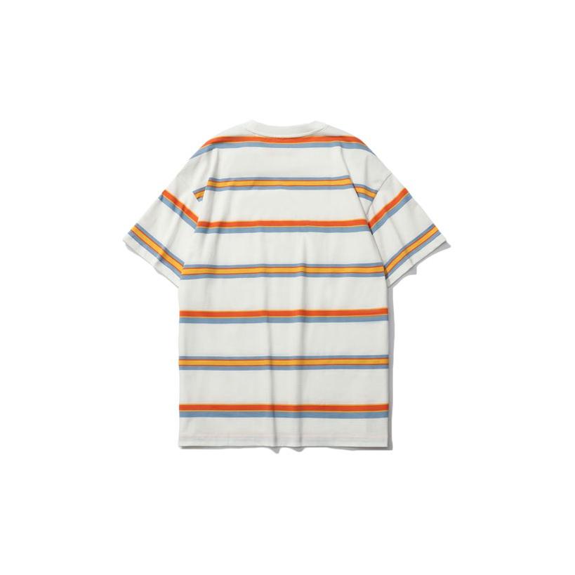 Li Ning Cf Mars Sports Fashion Series Alien Relic Striped Loose Short Sleeve T-Shirt Men Tops Orange AHSR724-3