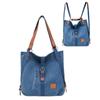 Fashion Canvas Shoulder Bag Women's Backpack New Multi Functional Crossbody Bag Outdoor Leisure Portable Bag