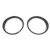 Headlight Bezel Covers, Black Headlight Bezels for Toyota TJ 1997-2006 - Scratch-Free Decorative Headlamp Trim Rings (2pcs)