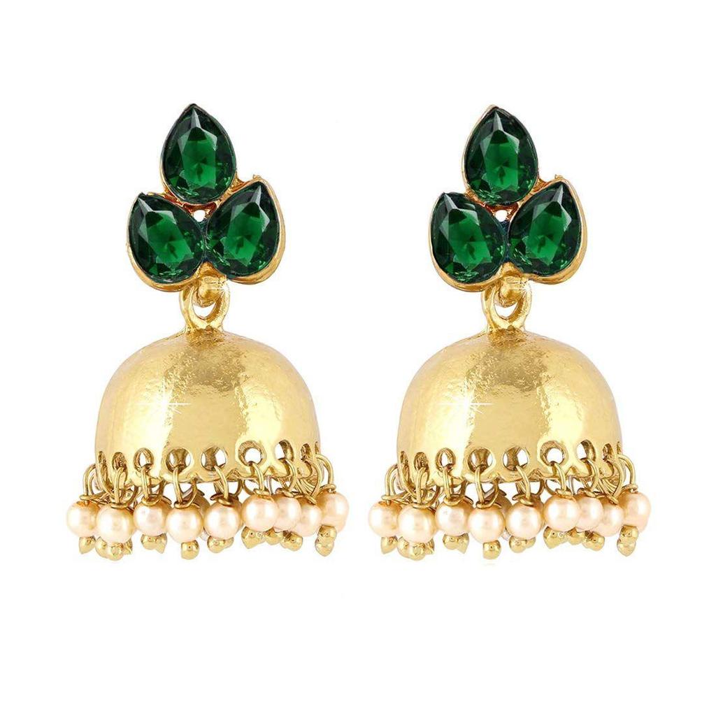 Earrings for Women and Girls | Traditional Jhumka | Gold Plated Earring | Accessories Jewellery for Women