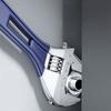 Short Handle Wrench Big Opening Ratchet Wheel Adjustable Bathroom Wrench for Maintaining Bathroom Piping Facilitie Screw Nut