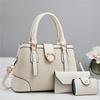Retro Three-Piece Handbag Set: Large Capacity, Fashionable, Versatile Women's Shoulder & Crossbody Bag