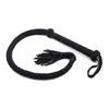 VaHppy Genuine Leather Adult SM Toys Snake Whip 108cm 250g Black/Red Fringed Ponytail Braided Conditioning Spanking