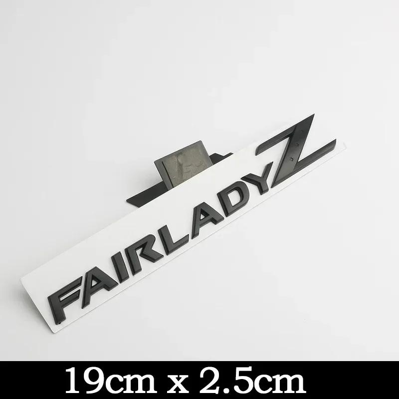 

1Pc 3D Letters Fairlady Z Logo Rear Boot Trunk Emblem Badge for 350Z 370Z Z33 GTR Side Fender Car Sticker Decals чёрный