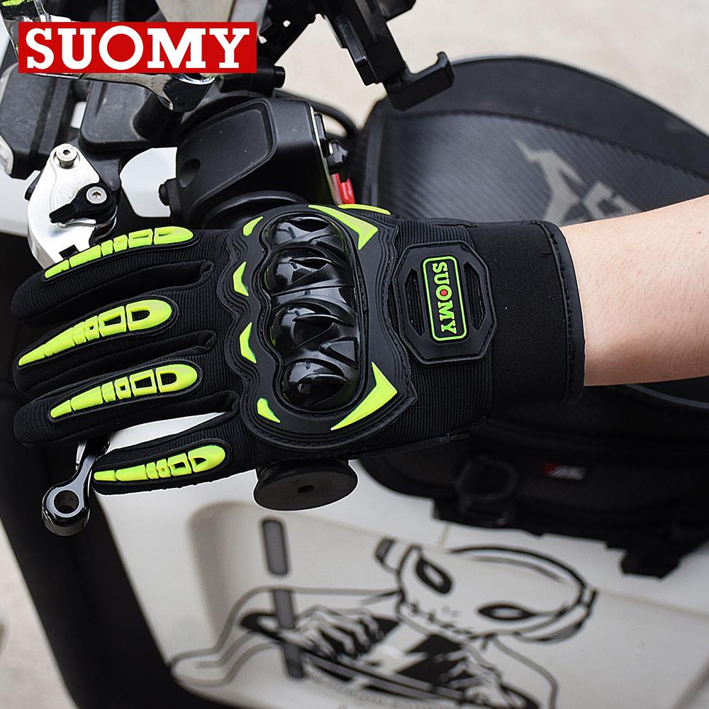 SUOMY Motorcycle Gloves Summer Men Breathable Full Finger Motocross Racing Gloves Moto Biker Riding Glove Motorcycle Accessories