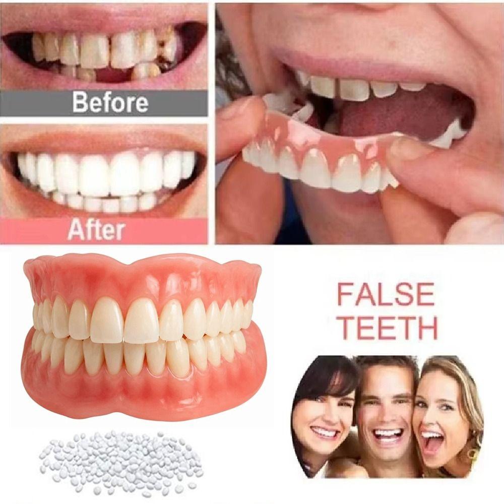 DIY Temporary Fake Tooth Confident Smile Upper Lower Veneers Teeth Dental Teaching