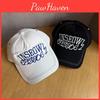 Summer Cotton Embroidered Letter Cap With Curved Brim For Casual Street Style