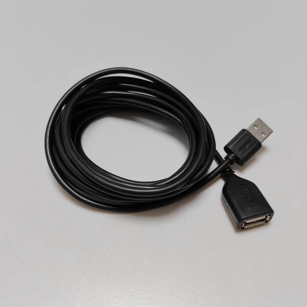 3m Black USB Extension Cable: Male to Female for Computers, Drives, Keyboards, Mice, Network Devices, Printers 3M чёрный