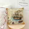 Vintage Nautical Compass Anchor Comfortable Soft Hogar Pillowcase for Sofa Living Room Bed Home Decor Protective Covers