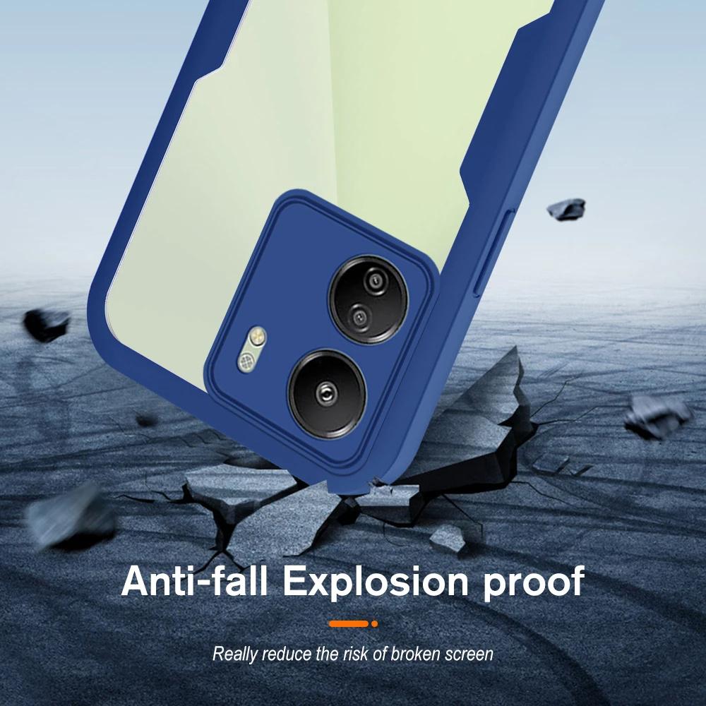 360 Full Body Phone Case For Xiaomi Redmi 13C 14C 12C 12 10C 10A 10 9C 9A 4G 5G Shockproof Clear Protective Bumper Cover Funda