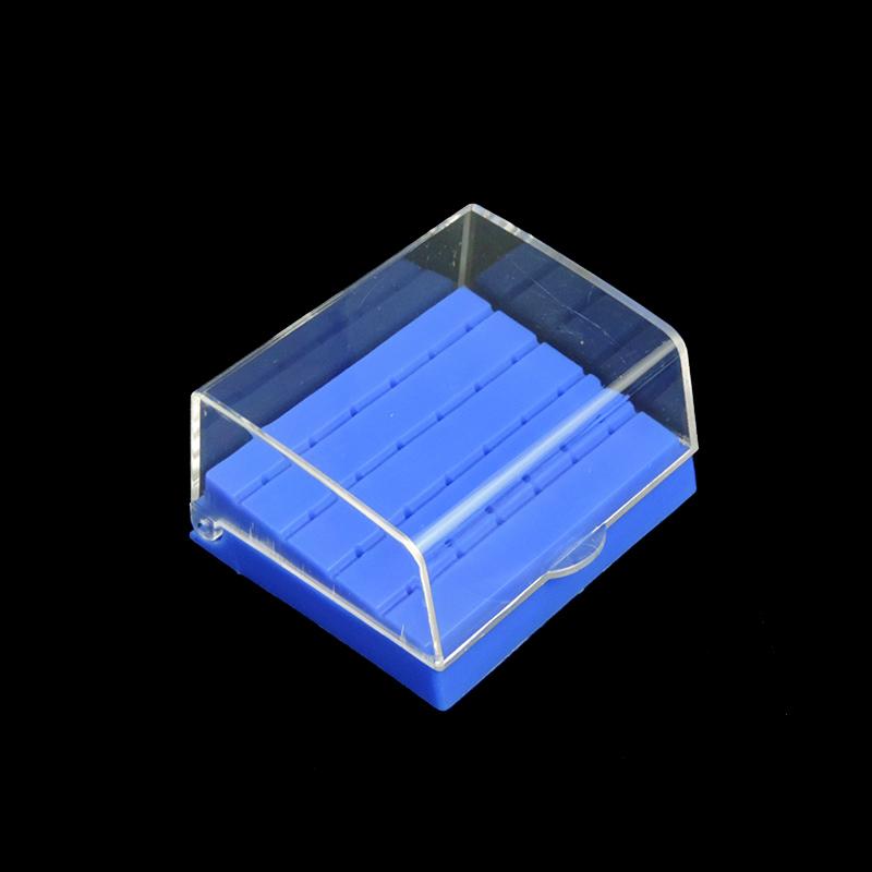 24 Holes Plastic Dental Bur Holder Disinfection Carbide Burs Block Drills Case Box Bluewhiteyellow For Dentist Lab Equipment