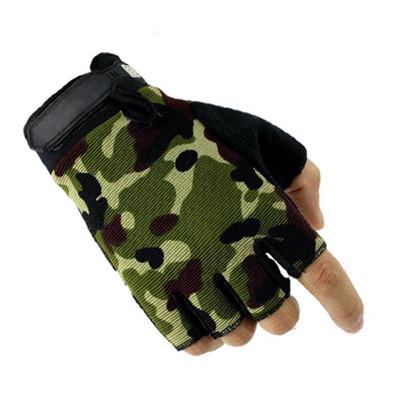 Special Forces Outdoor Training Mountaineering Anti Slip Fitness Sports Military Fan Fighting Half Finger Tactical Gloves Men Add Fleece