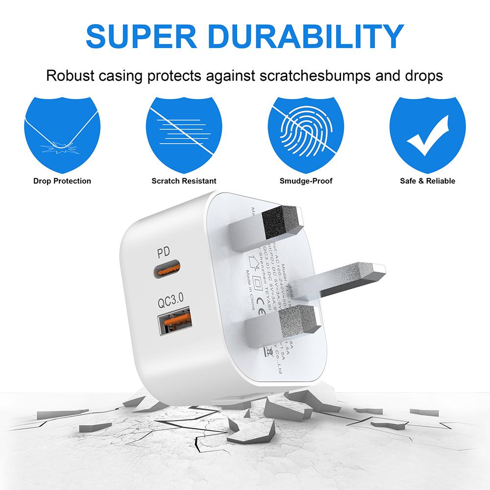 Încărcător USB C PD 20W Încărcare Rapidă Încărcător Quick Charge 3.0 pentru Mufă UE UK SUA Adaptor Tip C pentru iPhone 15 Xiaomi Samsung