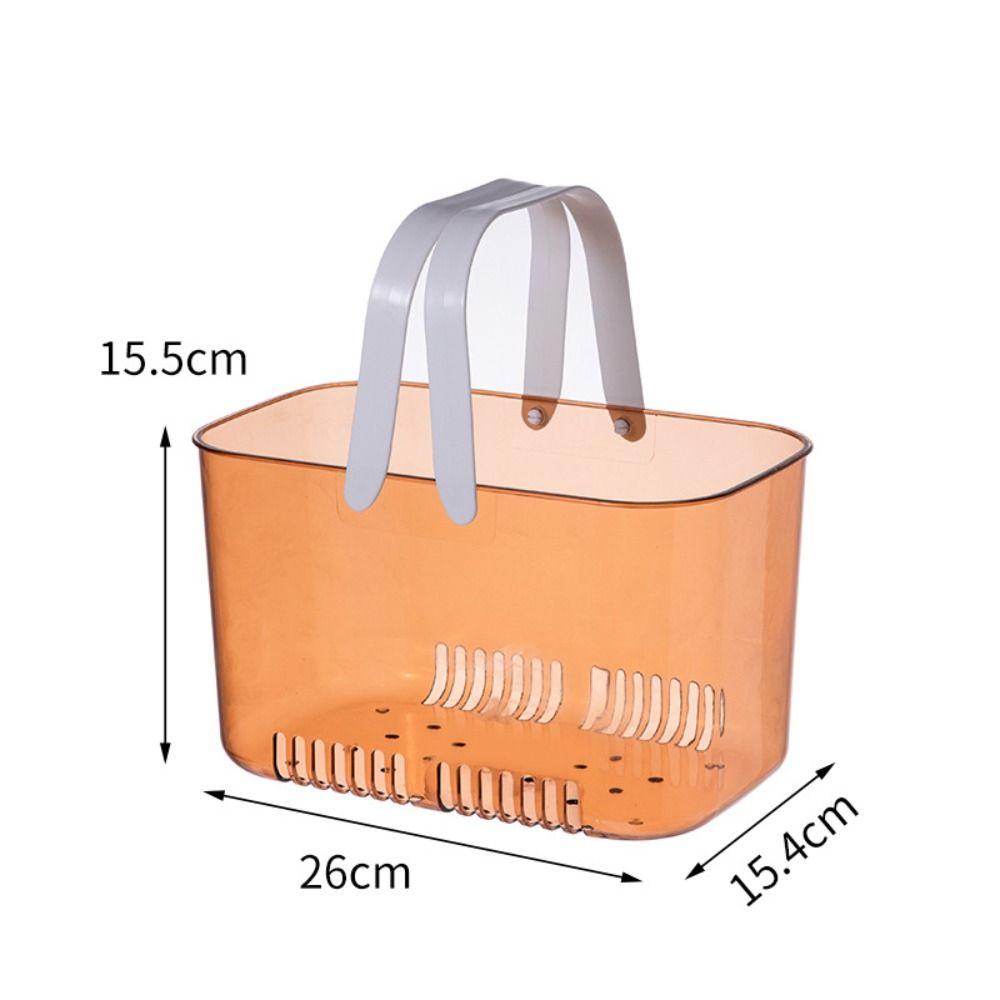 With Transparent Handles Bathroom Storage Basket Portable Swim Basket Fashion Organizing Basket