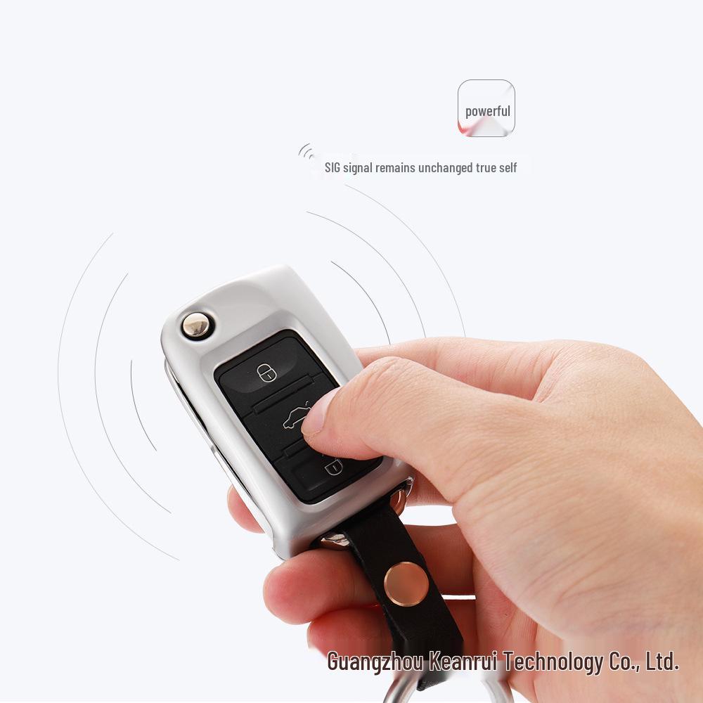 Volkswagen Metal Key Case Shell Set for Lavida, New Sagitar, Passat, Bora, Lamando, Jetta, Tiguan - Unisex