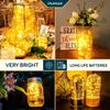 MUMUXI 20 Pack 3.3ft Fairy String Lights Battery Operated, Mini LEDs for Party Wedding Centerpiece Decorations, Crafts, Mason Jar Firefly Lights,