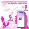 Wearable Thrusting Dildo for Women - App & Remote Control Vibrator, 9 Modes Double-Ended Clitoral Vibration Adult Toy