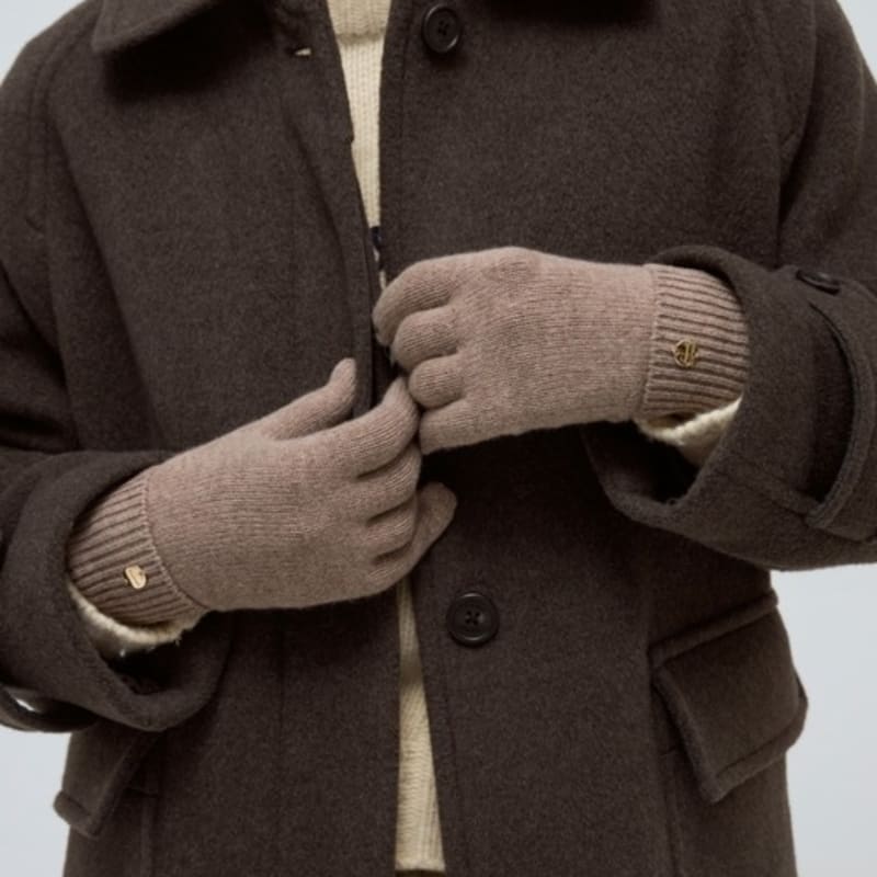 

Шерстяные вязаные перчатки DEPOUND - овсянка oatmeal