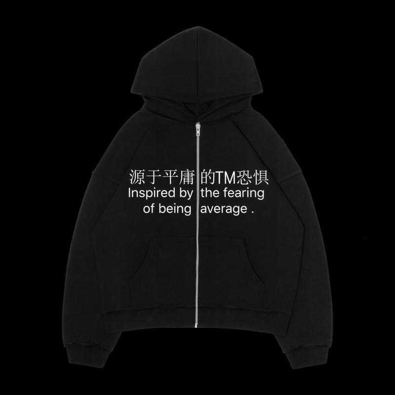 Y2K Printed Loose Hooded Sweatshirt Jacket Streetwear Womens Fashion