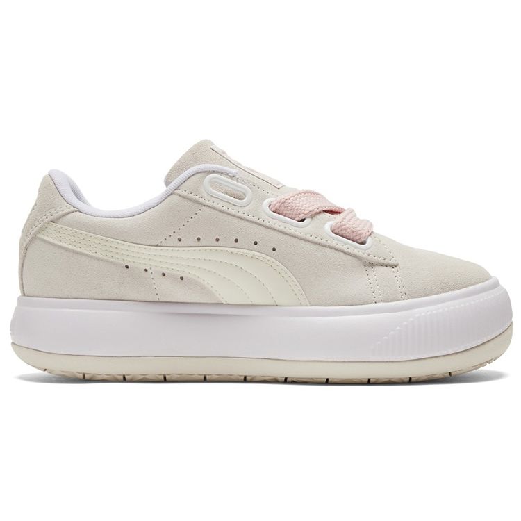 Puma Camurça Mayu Coração Camurça Couro Sola Grossa Antiderrapante Resistente ao Desgaste Leve Aumento de Altura Tênis de Cano Baixo Tênis Femininos 387321-03