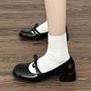 Good Quality Mary Jane Spring and Autumn New Jk Small Leather Shoes Bow Sweet High Heel Single Shoes