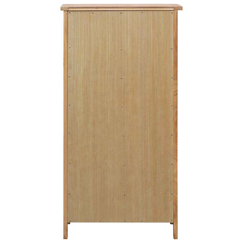Szafka Na Buty, 76 X 37 X 105 Cm, Lite Drewno Dębowe