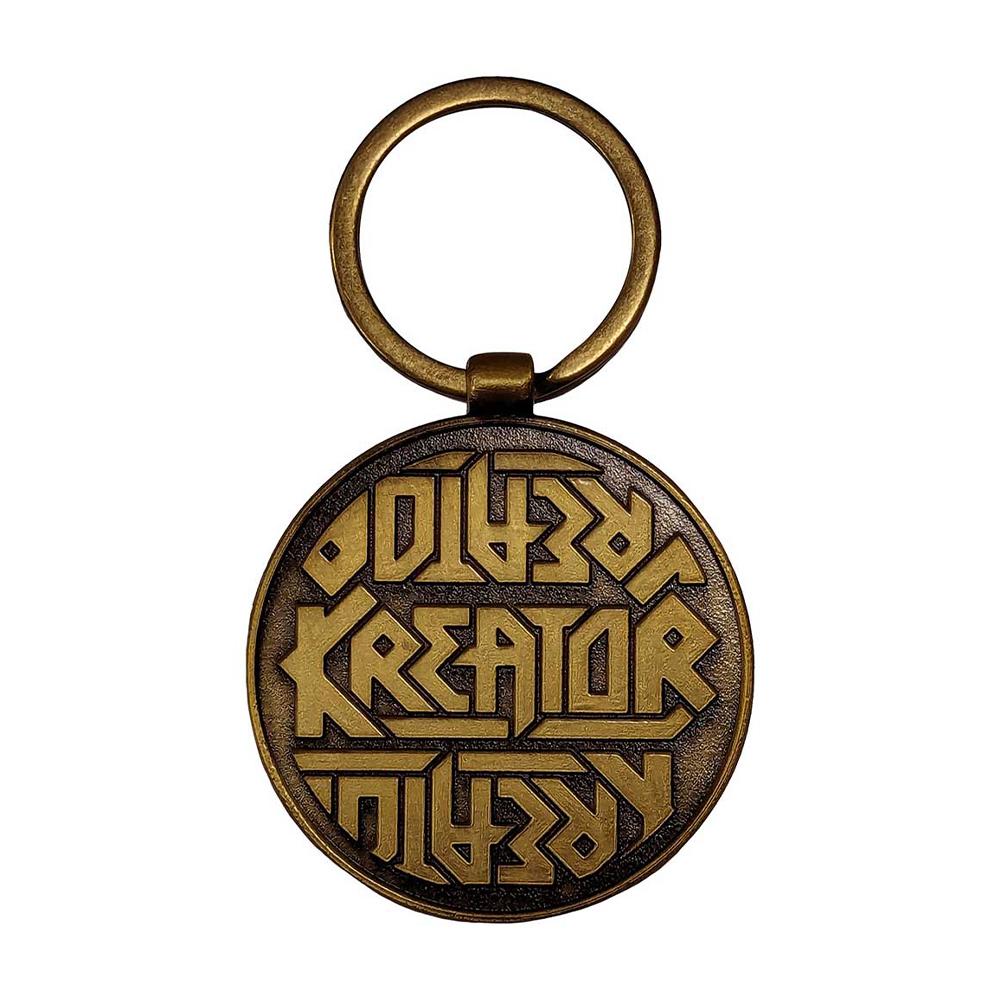 Kreator Satan Is Real Emblem Back Print Keyring