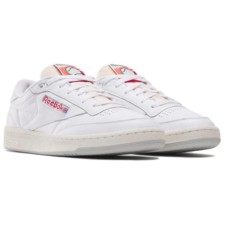Reebok Club C 85 Vintage White Vector Red Unisex Sneakers Chalk 100201172
