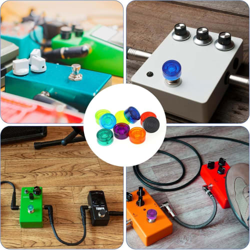 XuJJJJunB Foot Switch Hats, Pack of 5, for Guitar Effects Pedal Caps and Foot Switch Caps