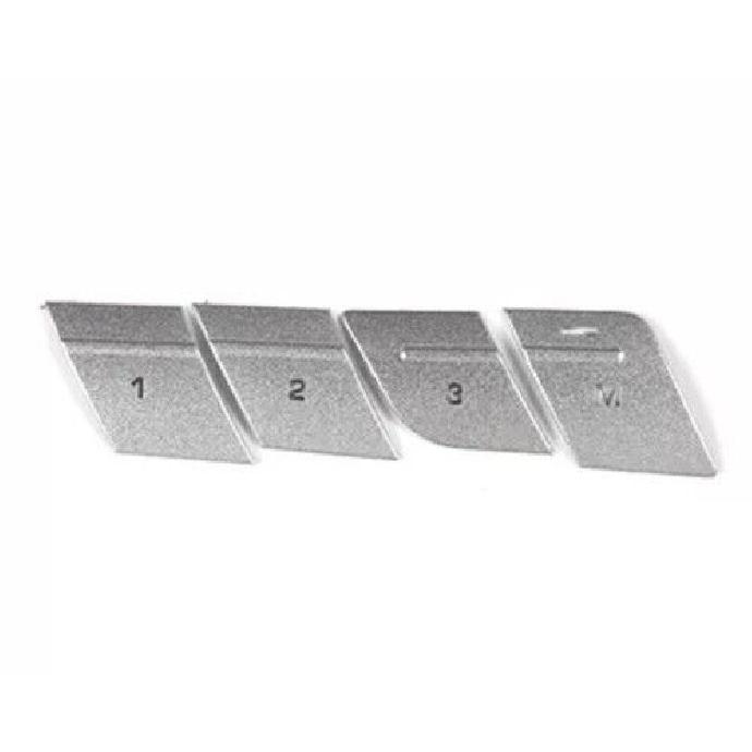 Sticker Trim Silver Alloy For Jaguar XJL 10-19 4PC Seat Memory System Switch