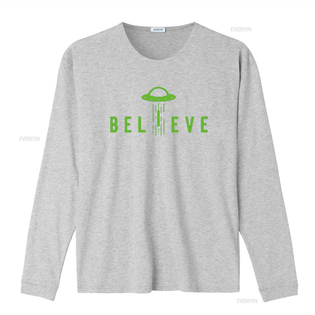 Alien Lover S Kids UFO Abduction Believe T Shirt Vintage Washed Streetwear Top For Everyday Wear Slightly Homme Soft
