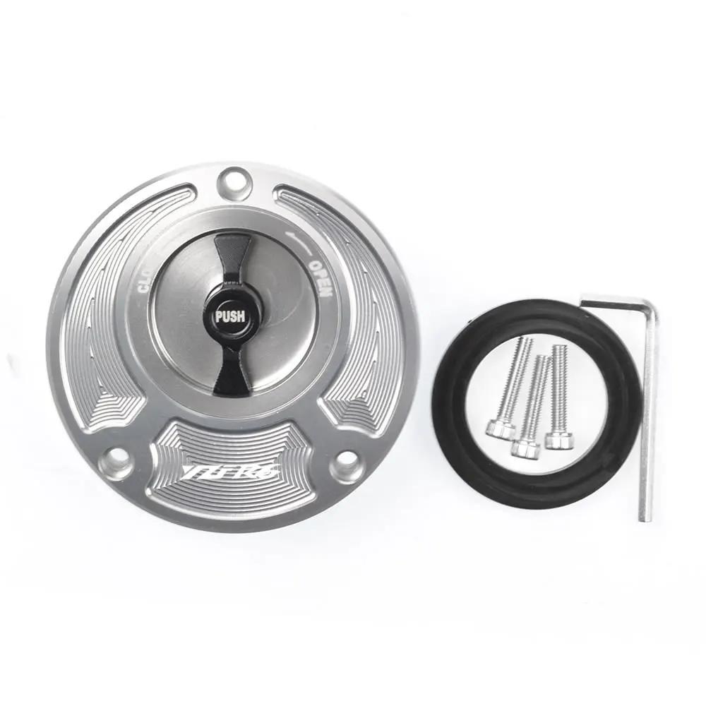For Yamaha YZF R6 all years Fuel Gas Tank Cap Cover CNC Aluminum Keyless Motorcycle Accessories 6 Colors