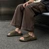 2025 Niche Thick-soled Heightened Outer Wear Casual Versatile Sandals Lazy Retro One-word Beach Shoes 371293-J