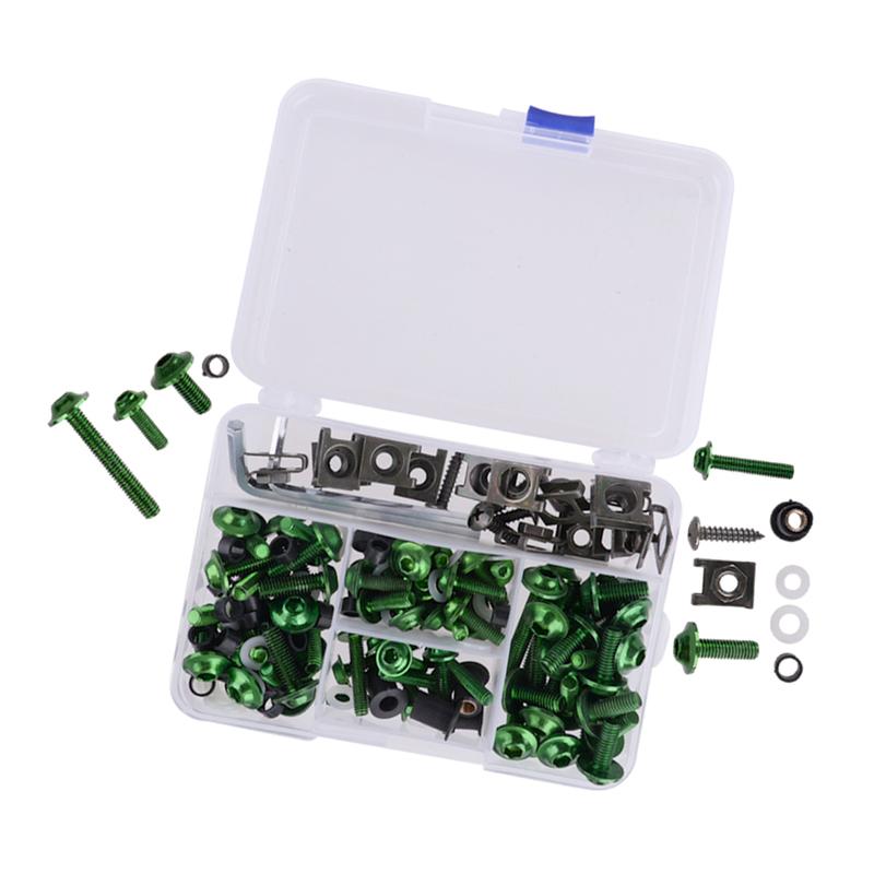 Fairing Bolts Kit Fit for Kawasaki Ninja EX 250 250R 300 400 500 500R 1986-2017 2018 2019 Black/ Red/Blue/Gold/Silver/Green