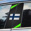 Finland Flag Car Stickers Car B-pillar Vinyl Decal Car Door Pillar Waterproof Decal Scratch-Resistant Cover DIY Modified Sticker