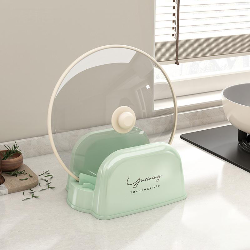 

Easy To Use Multifunctional Pot Holder Drain Tray Organizer Kitchen Gadgets Kitchen Pot Cover Rack Storage Rack Kitchen Supplies