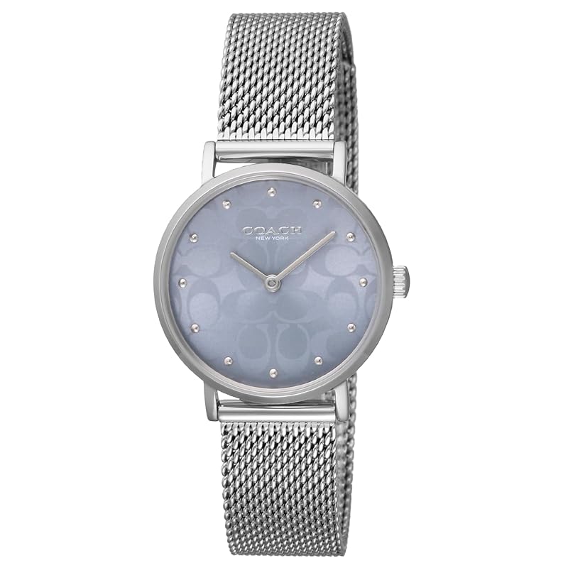 

[coach] watch PERRY perry blue dial stainless steel mineral glass quartz Quartz Daily life waterproof 28MM China Watch 14000082 ladies silver