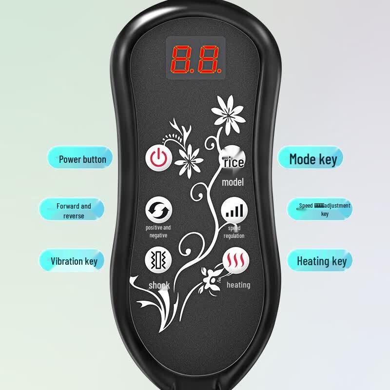 AUX Shiatsu Back and Waist Massage Pillow CN plug (adapter included)