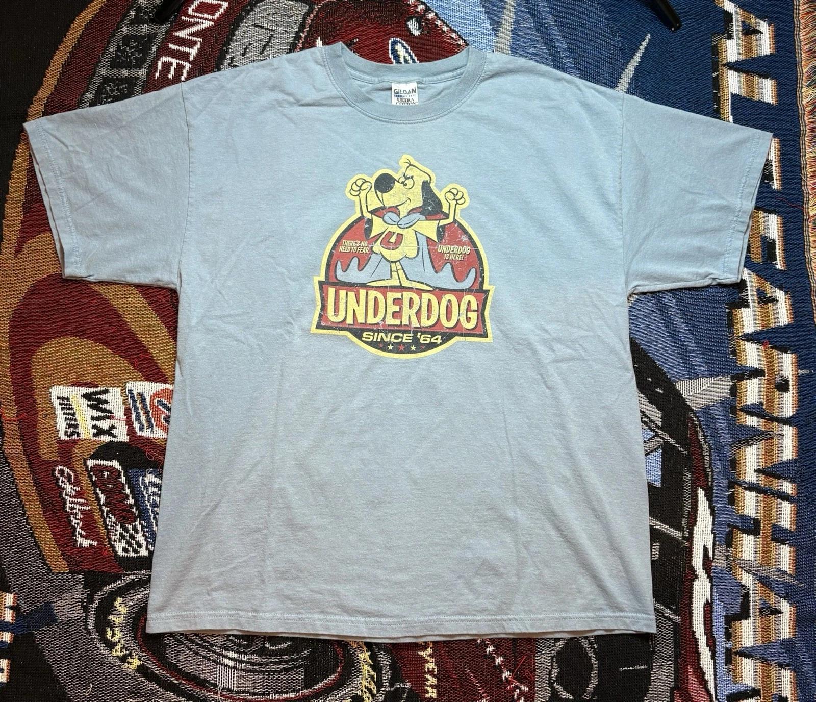 Underdog Animated Cartoon Shirt Y2K Gildan Mens XL Vintage TV Show 3XL
