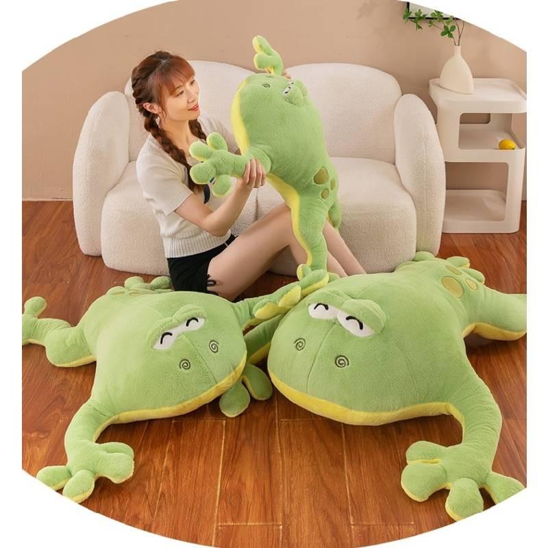 Adorable Plush Frog Stuffed Toy For Kids Green Cuddle Buddy Perfect For Sleepovers