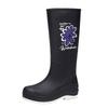 New non-slip water shoes fashionable women's tall rain shoes comfortable medium tube velvet rain boots outdoor adult rubber shoes fashionable