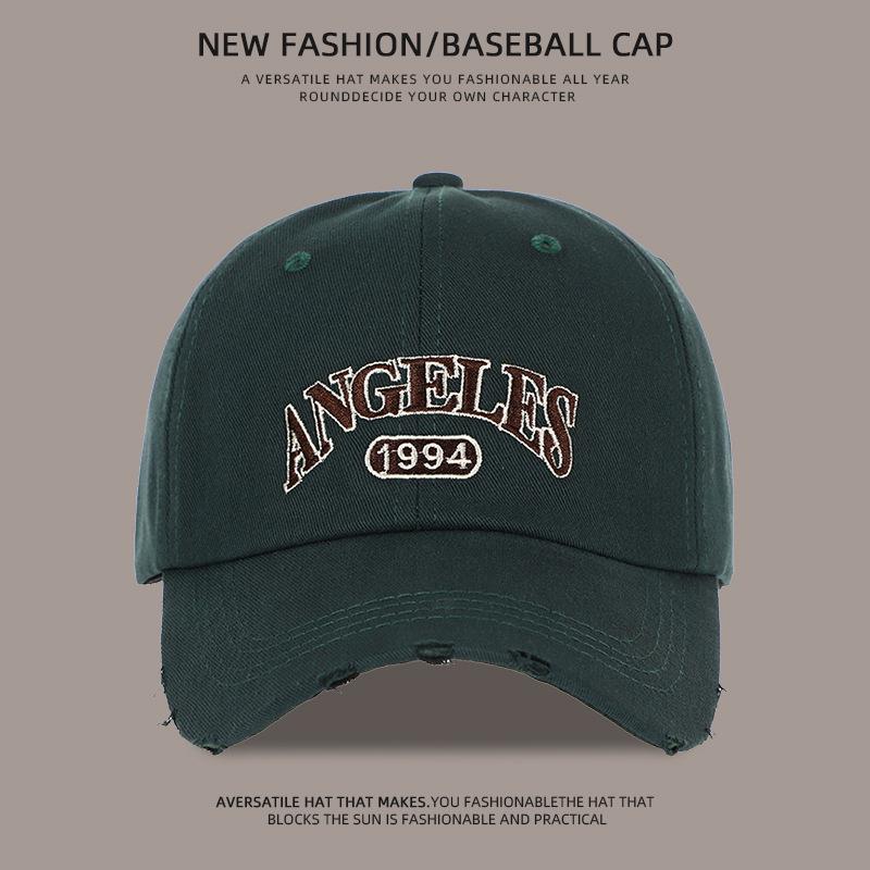 Baseball Cap Children Wide Brim Show Face Small Deep Top Big Head Circumference Street Hip Hop Hole Embroidery Cap Men