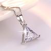 Weihua Silver-Plated Geometric Triangle Necklace for Women