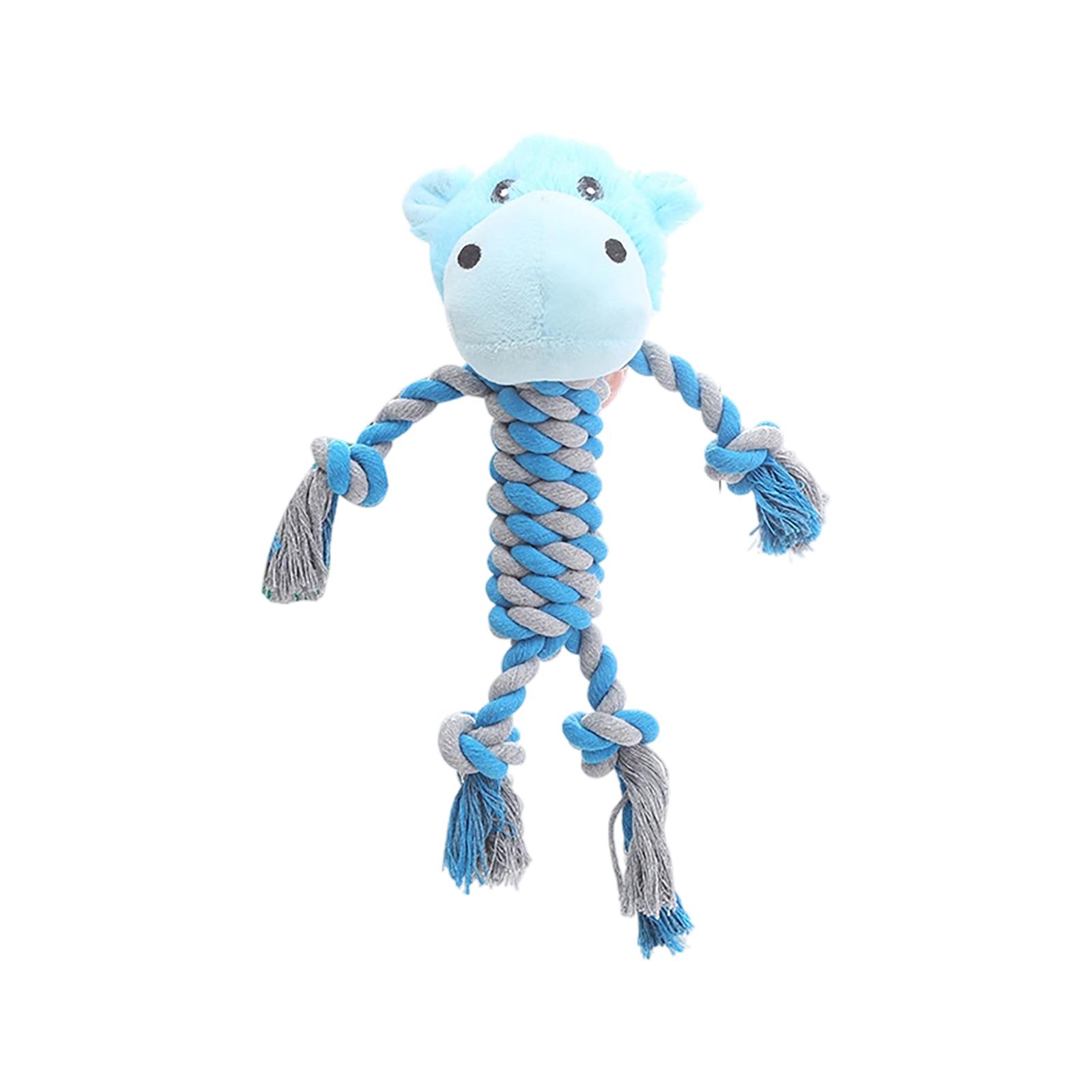 

Tough Dog Toys For Puppies And Small-Medium Dogs - Tug Of War, Plush Stuffed Animals, Rope Toys For Teething And Chewing Fun. One Size