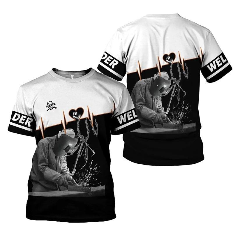 3D Digitaldruck T-Shirt Teenager Herren Kurzarm Oberteil Vielseitig Atmungsaktiv