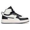 Anta Life Series Women Wear-resistant High-top Skate Shoes White Black 922138011-6