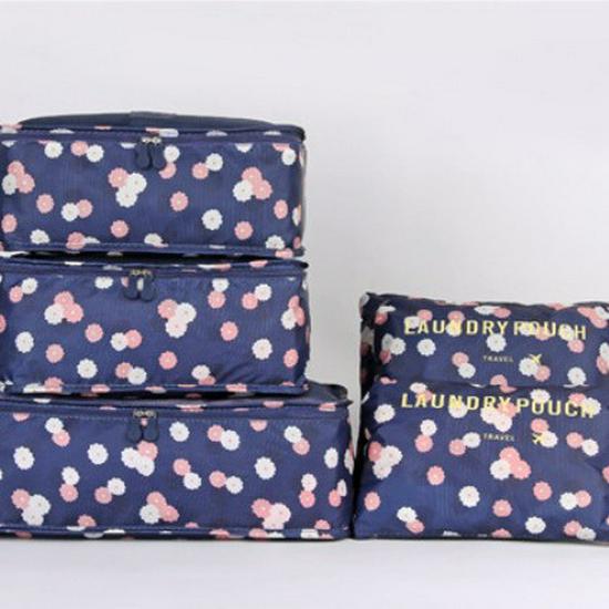 Koreanisches Reiseset: 6- und 7-teilige Aufbewahrungstaschen für Kleidung und Accessoires