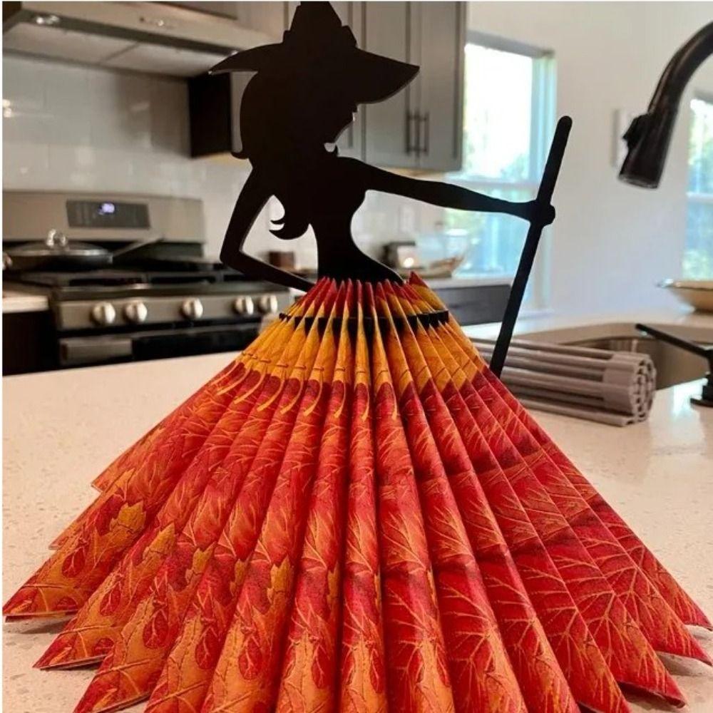 Simple Wooden Napkin Dispenser Black Witch Napkin Organizer  Restaurant