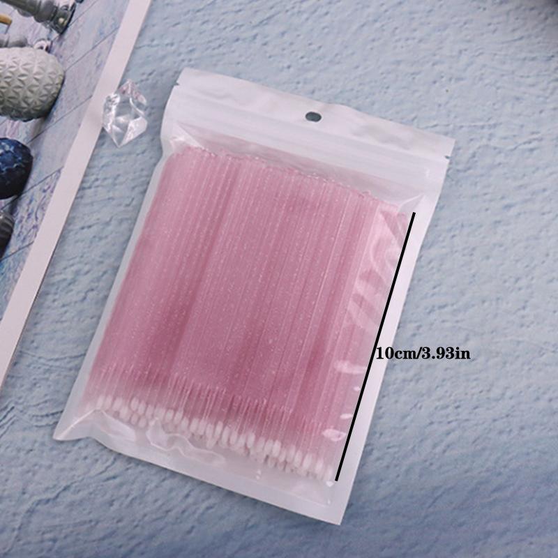 Lot de 100 micro-brosses jetables pour mascara, applicateur pour enlever les cils, micro-brosses pour extensions de cils, pinceaux de maquillage
