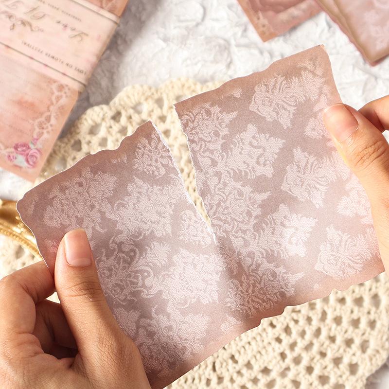 Retro Texture Paper Kit Journaling Scrapbooking Base Paper Decorative Sticky Notes for Kids Reward Gift